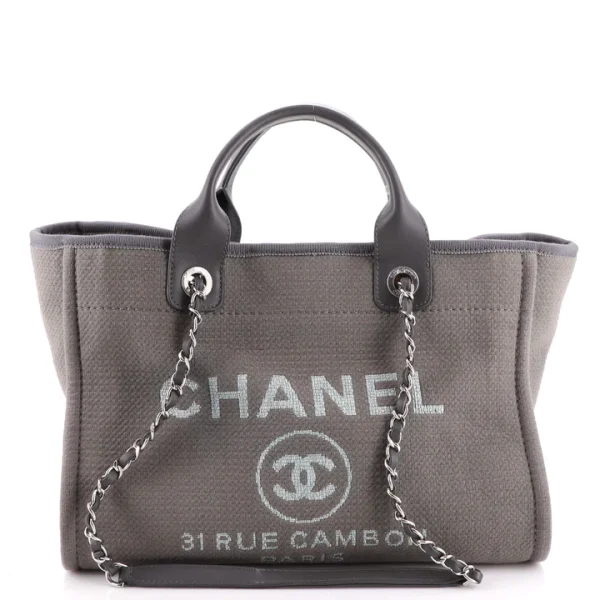 Chanel Deauville Tote Canvas Medium