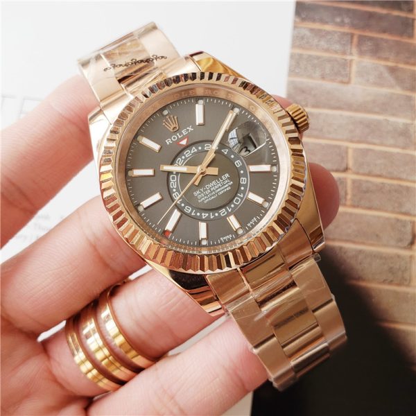 Swiss Replica Rolex Sky-Dweller Gold | RLX 180 - Image 3