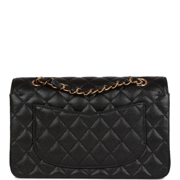 Chanel Small Classic Double Flap Black Caviar Gold Hardware - Image 4