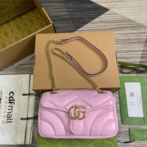 GUCCI Gg Marmont Super Mini Shoulder Bag  Pink - Image 8