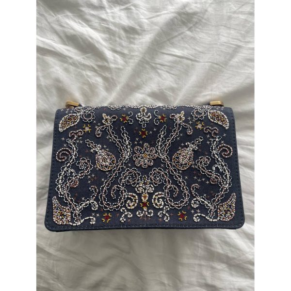 Dior J'Adior Blue Denim Embroidered Crossbody Bag - Image 4