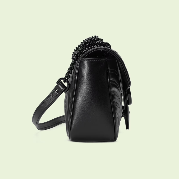 Gucci Marmont small shoulder bag - Black Leather - Image 4