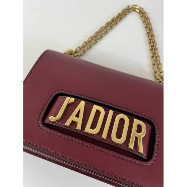 Dior J'adior Mongolian Lamb Handbag Burgundy In Mongolian Lamb - Image 4