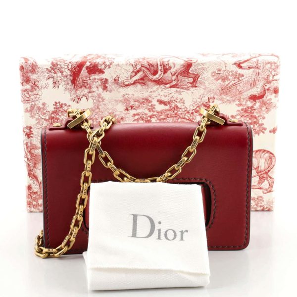 Christian Dior Red J'Adior Flap Bag Matte Calfskin Mini - Image 7