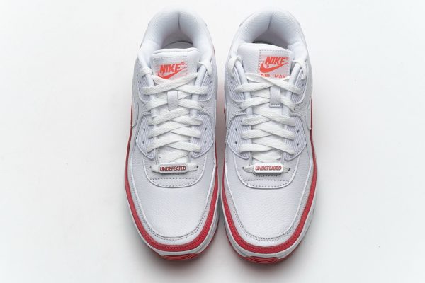 Nike Air Max 90 Undefeated White Solar Red CJ7197-103 - Image 3