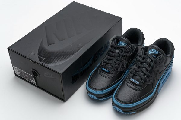 Nike Air Max 90 Undefeated Black Blue Fury CJ7197-002 - Image 2