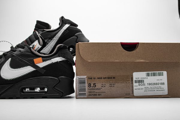 Air Max 90 OFF-WHITE Black AA7293-001 - Image 2