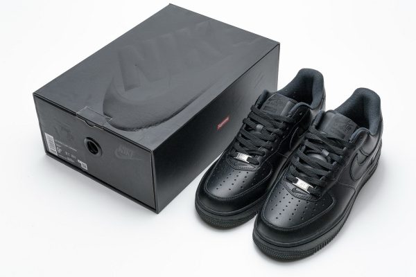 Nike Air Force 1 Low Supreme Black CU9225-001 - Image 2