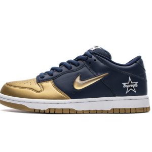 Replica Nike SB Dunk SB Low Supreme Jewel Swoosh Gold CK3480-700