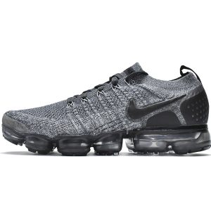 Replica Nike Air VaporMax Flyknit Black Grey 942842-002