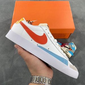 Replica Nike Blazer Low 77 White Red Blue DC4769-105