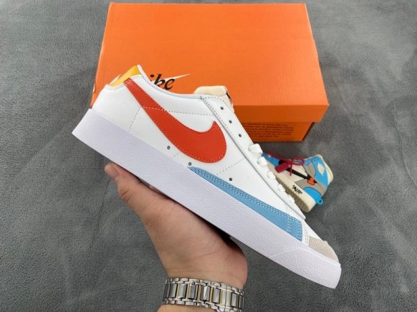 Replica Nike Blazer Low 77 White Red Blue DC4769-105