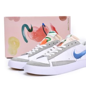 Replica Nike Blazer Low 77 Men's Flyleather Mayumi Yamase Blazer White DM0882-100