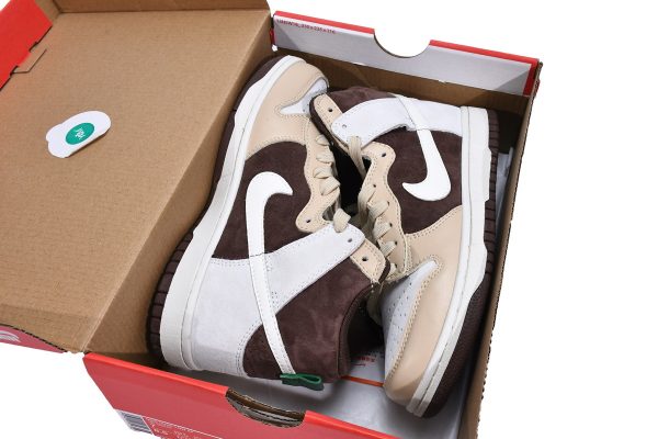 Nike Dunk High Light Chocolate DH5348-100 - Image 2