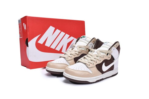 Nike Dunk High Light Chocolate DH5348-100 - Image 3