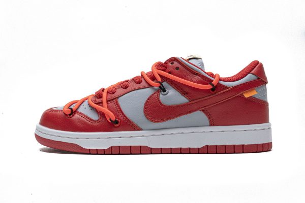 Replica Nike Dunk Low Off-White University Red CT0856-600