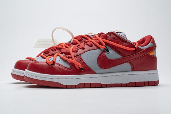 Replica Nike Dunk Low Off-White University Red CT0856-600