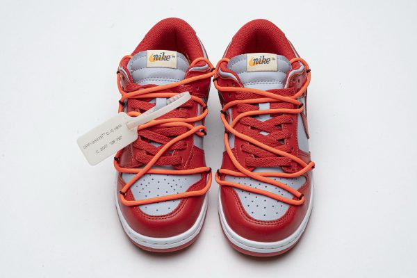 Replica Nike Dunk Low Off-White University Red CT0856-600