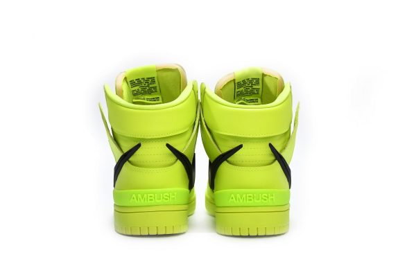 Nike Dunk High AMBUSH Flash Lime CU7544-300 - Image 3