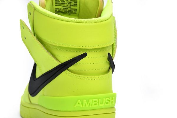 Nike Dunk High AMBUSH Flash Lime CU7544-300 - Image 4