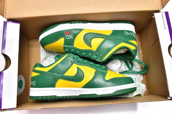 Replica Nike SB Dunk Low Supreme Brazil DO7412-983