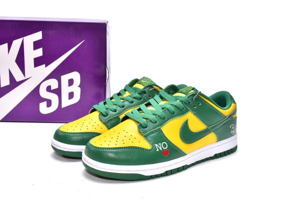 Replica Nike SB Dunk Low Supreme Brazil DO7412-983