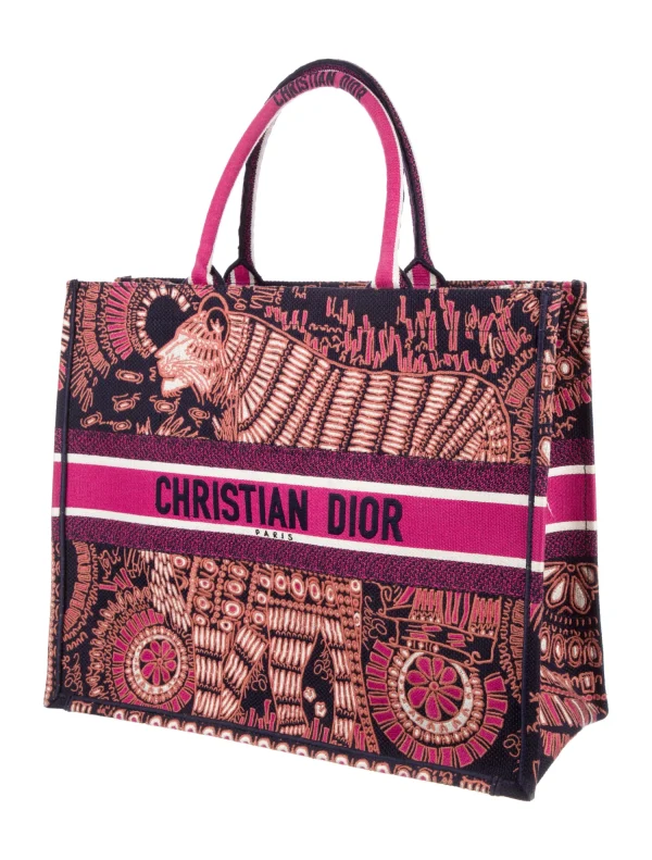 CHRISTIAN DIOR Large Animals Book Tote - Image 2