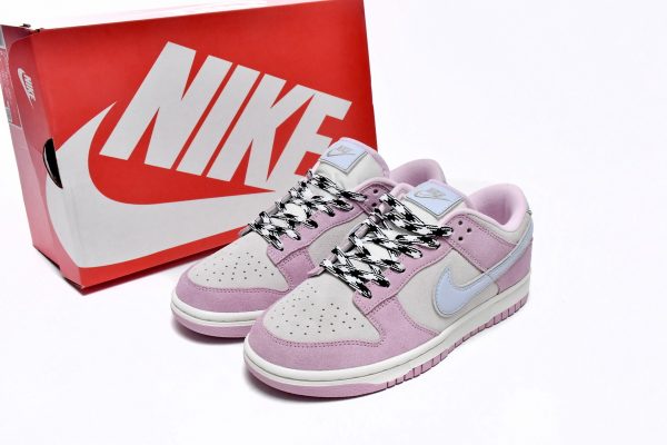 Nike Dunk Low Pink Suede D07412-901 - Image 2