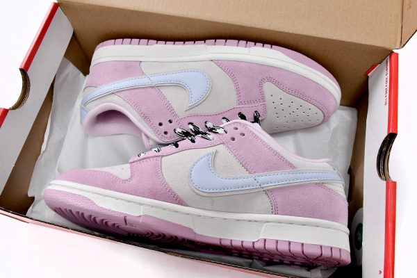 Nike Dunk Low Pink Suede D07412-901 - Image 3