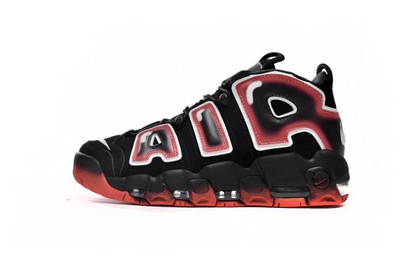 Nike Air More Uptempo Black White Laser Crimson CJ6129-001