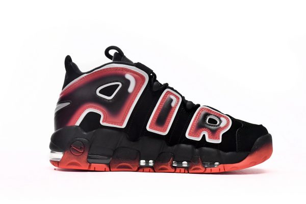 Nike Air More Uptempo Black White Laser Crimson CJ6129-001 - Image 5