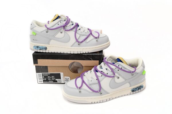 Nike SB Dunk Low Off-White Lot 48 DM1602-107 - Image 3