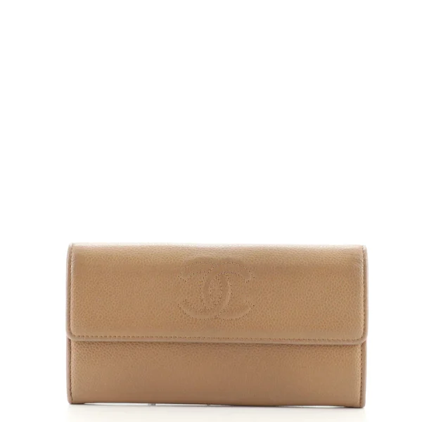 Chanel Timeless CC Flap Wallet Caviar Long