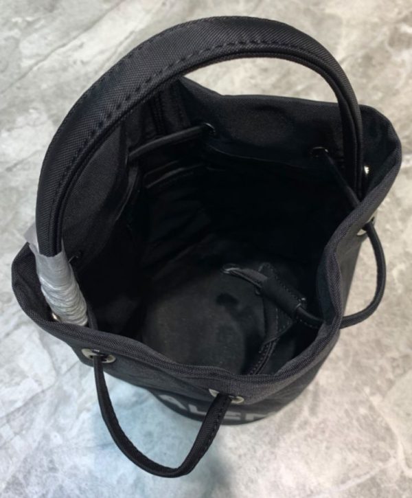 Balenciaga Wheel XS Drawstring Bucket Black - Image 5