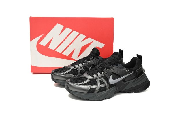 Nike V2K Run Black Dark Smoke Grey FD0736-001 - Image 2