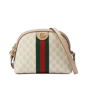 Replica Gucci Ophidia Small GG Shoulder Bag in Beige/White