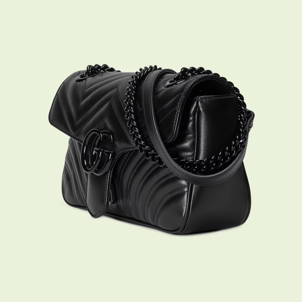 Gucci Marmont small shoulder bag - Black Leather - Image 3