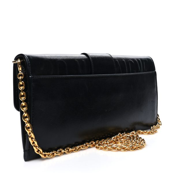 CHRISTIAN DIOR Calfskin 30 Montaigne Chain Pouch Black - Image 2