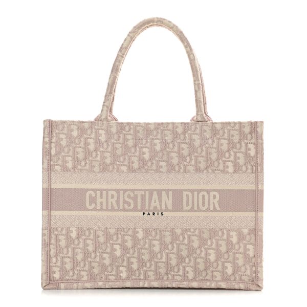 CHRISTIAN DIOR Oblique Medium Book Tote Rose Des Vents