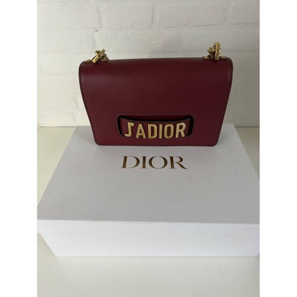 Dior J'adior Mongolian Lamb Handbag Burgundy In Mongolian Lamb - Image 8