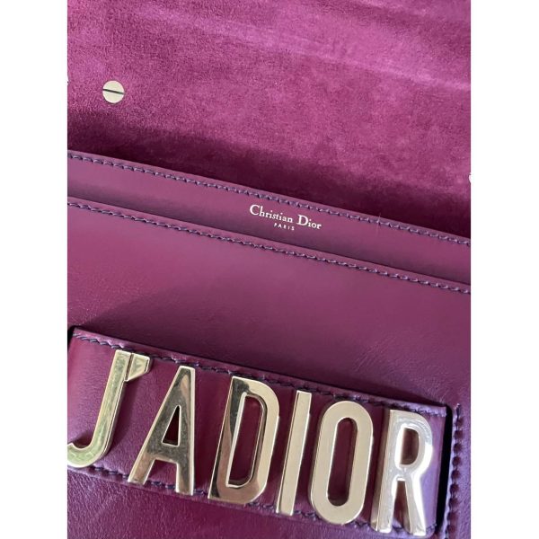 Dior J'adior Mongolian Lamb Handbag Burgundy In Mongolian Lamb - Image 7