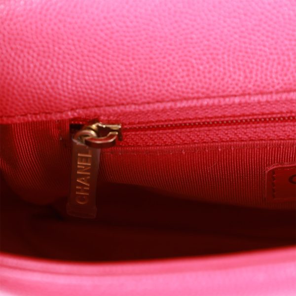 Chanel Fashion Therapy Flap Bag Hot Pink Caviar Gold Hardware - Image 10