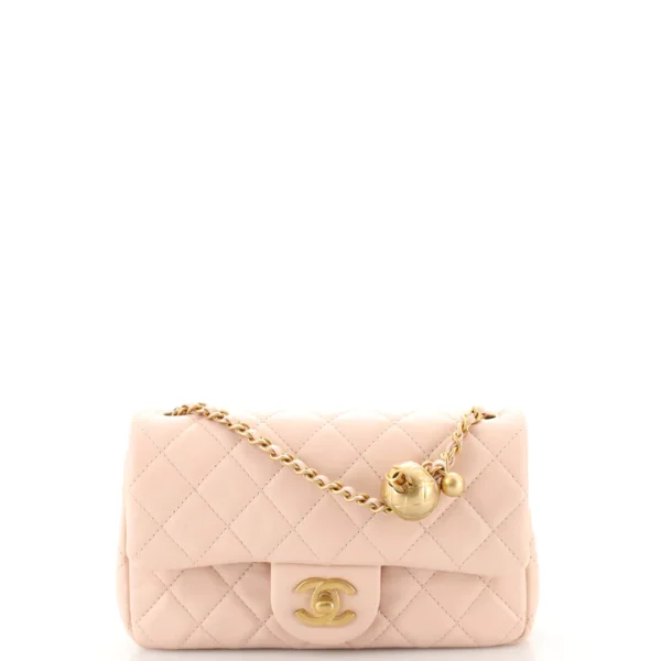 Chanel Pearl Crush Flap Bag Quilted Lambskin Mini