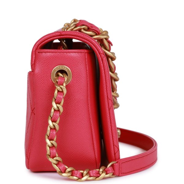 Chanel Fashion Therapy Flap Bag Hot Pink Caviar Gold Hardware - Image 3