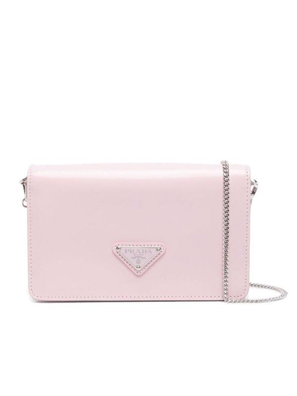 Prada Brushed Leather Shoulder Bag