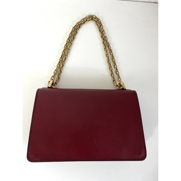 Dior J'adior Mongolian Lamb Handbag Burgundy In Mongolian Lamb - Image 3