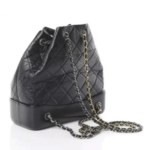 CHANEL Aged Calfskin Quilted Small Gabrielle Backpack Black - Image 2