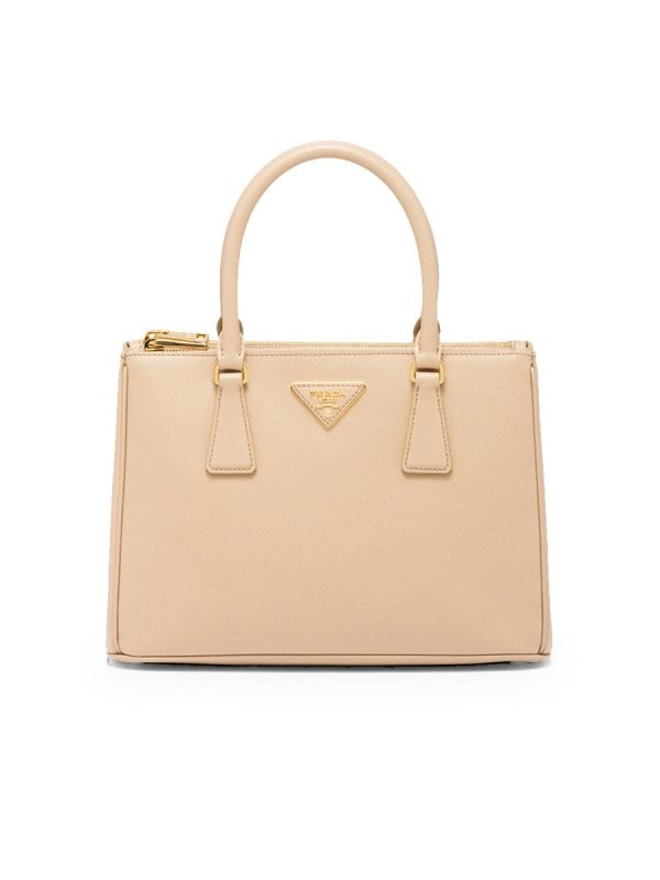 Prada Galleria Saffiano Leather Medium Bag in Sand Beige