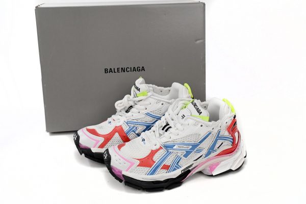 # Shoes Balenciaga Runner White Blue Red 677402W3RB69645 - Image 2