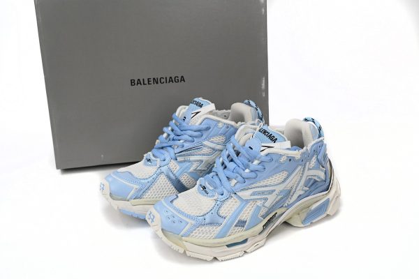 # Shoes Balenciaga Runner White Light Blue 677402W3RB29744 - Image 2